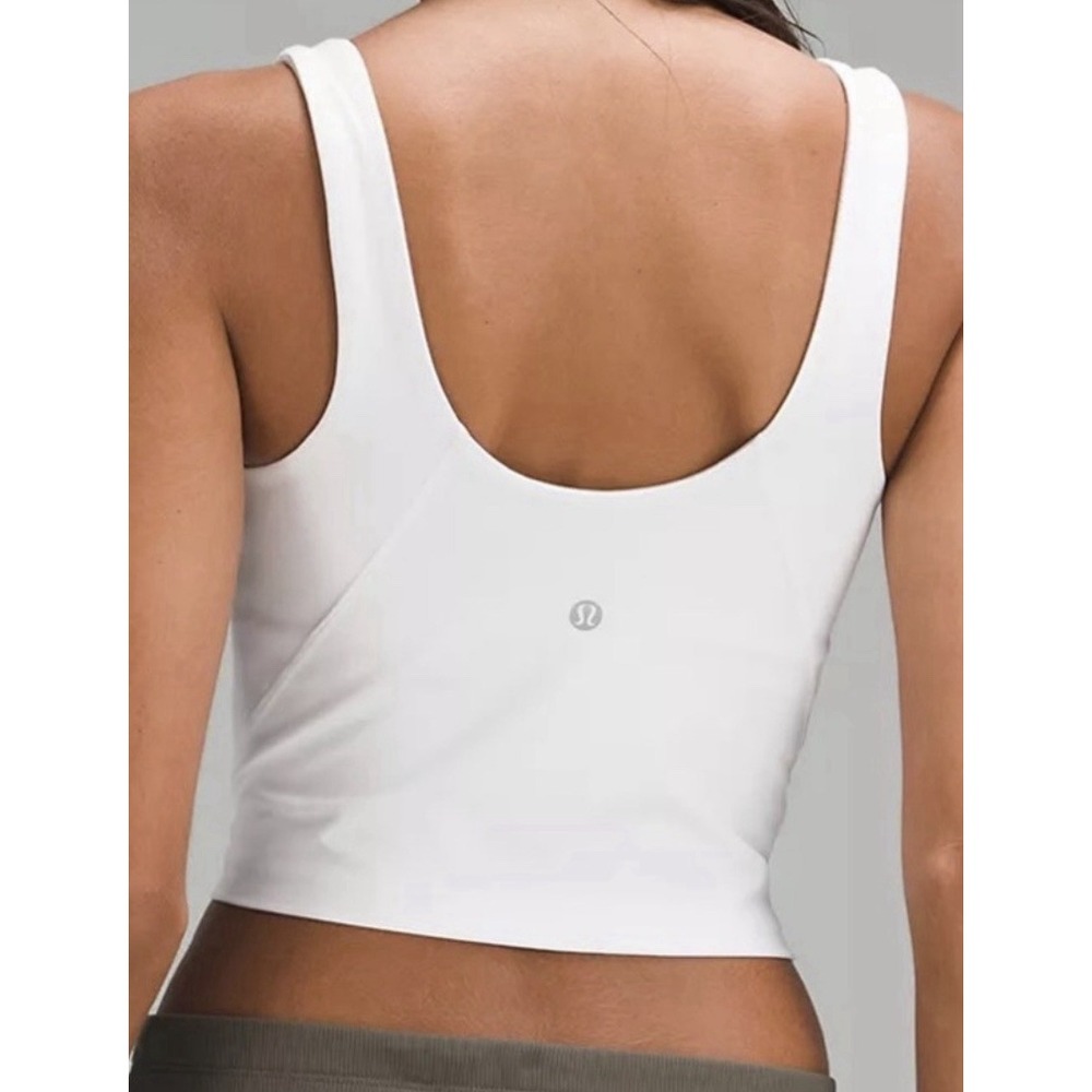 Lululemon Athletica Align Tank Top Cropped - White, Size 0 - Picture 3 of 8